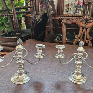 Reproduction Poston Productions Of England 1, 2 or 3 Candlestick Candelabra